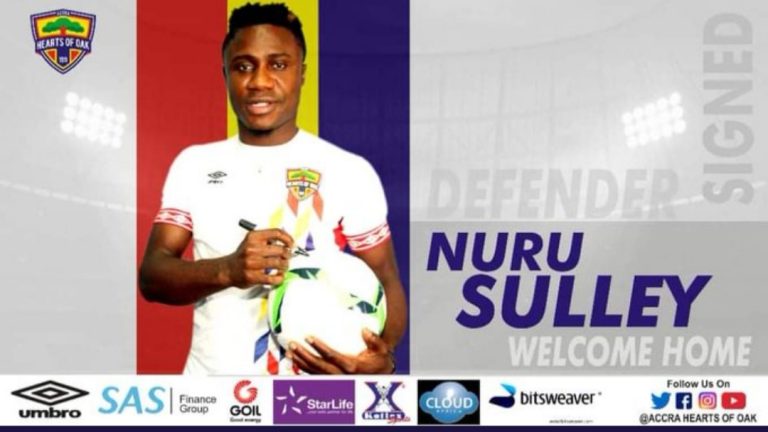OFFICIAL: Hearts announce Nuru Sulley capture