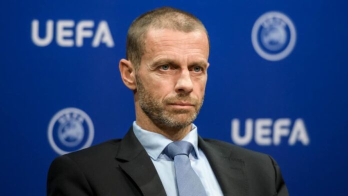 UEFA president Ceferin says leagues ready to play behind closed doors