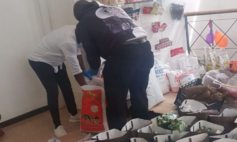 Emmanuel Agyemang Badu donates to Ghanaian community in Italy