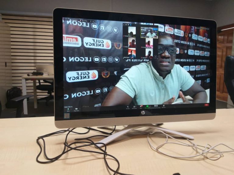 Legon Cities management engage fans  via Zoom