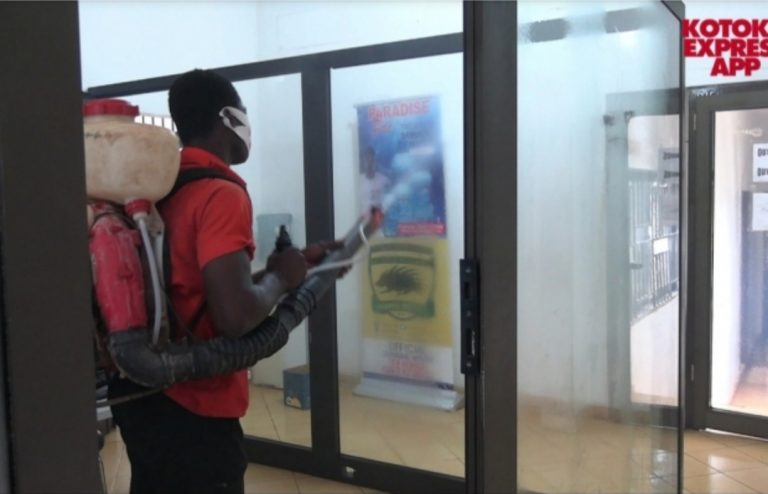 Asante Kotoko Secretariat fumigated against COVID-19