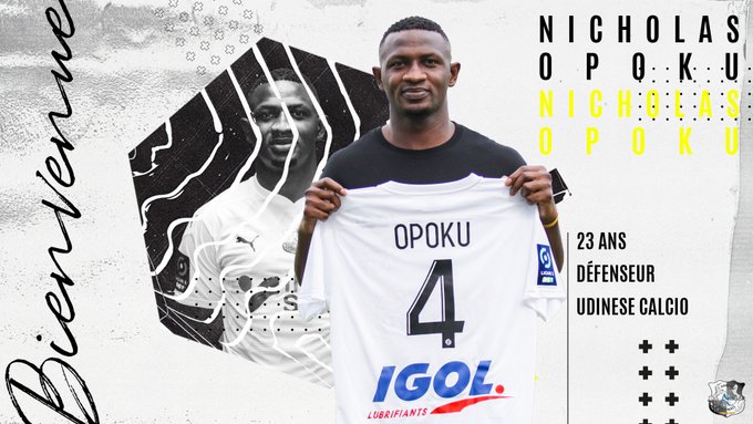 OFFICIAL: French Club Amiens re-sign Ghanaian defender Nicholas Opoku