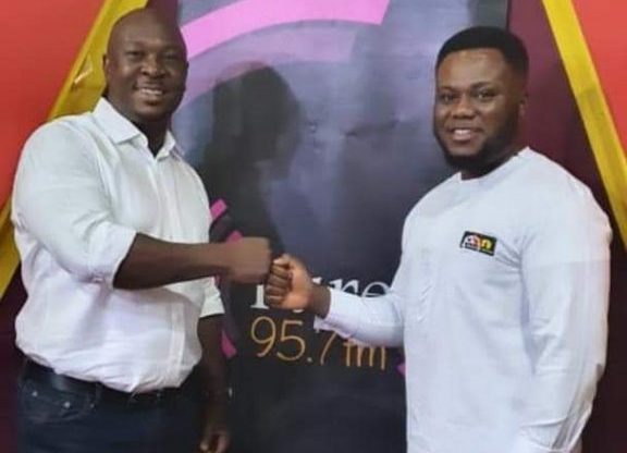 Bright Kankam Boadu powers 1st Sports Show on Pure FM as King Eben, Atta Poku, others joined the Party