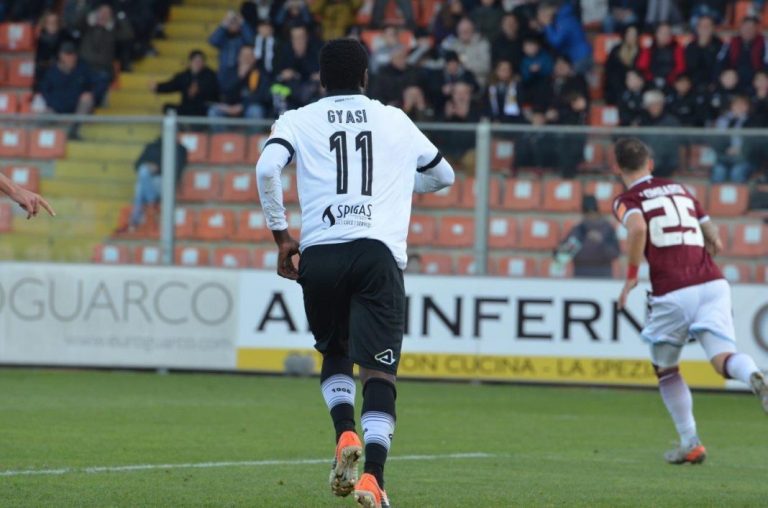 Emmanuel Gyasi on target as Spezia edge closer to historic Serie A promotion