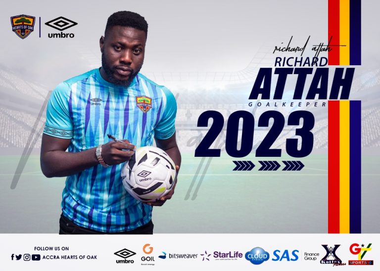Richard Attah signs contract extension with Hearts Of  Oak
