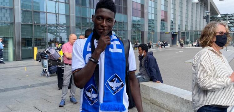 Frank Assinki arrives in Denmark to begin HB Koge career