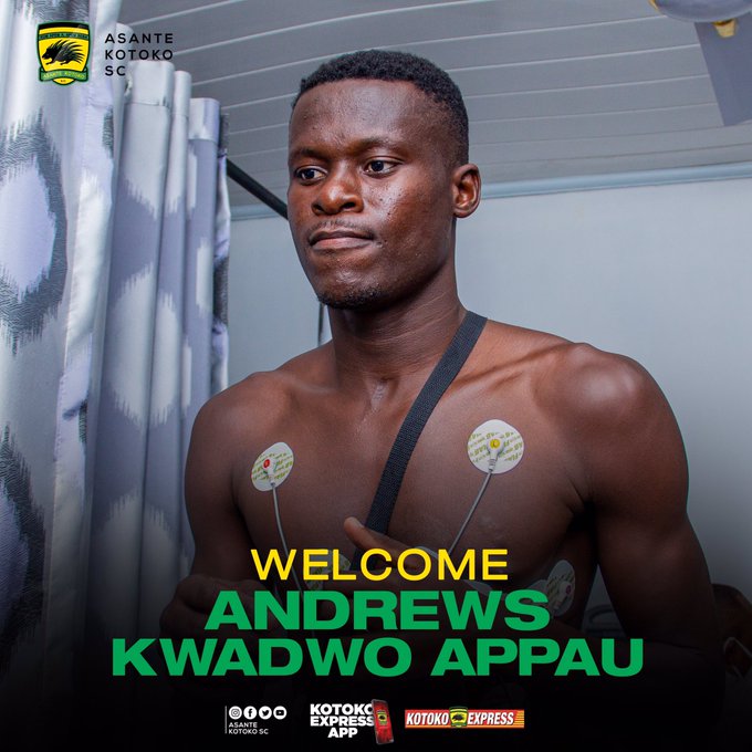 OFFICIAL: Kotoko complete the signing of top-notch defender Andrews Appau