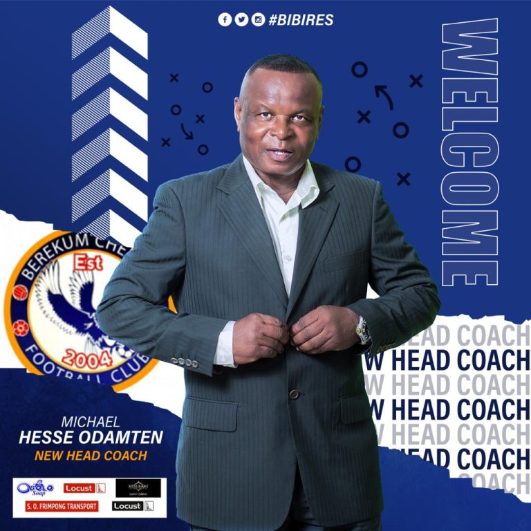 Berekum Chelsea announce former Hearts Of Oak player Hesse Odamten as the club’s new Head Coach