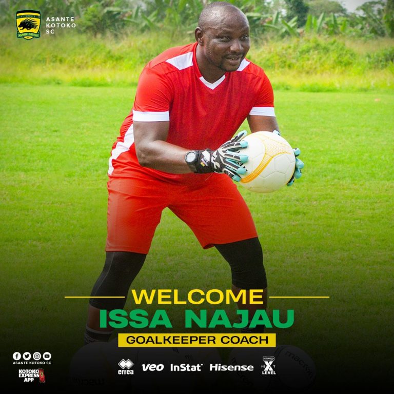 OFFICIAL: Black Stars goalkeeping trainer Issa Najau joins Asante Kotoko