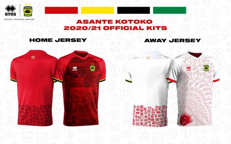 Asante Kotoko unveil home and away kits + third jersey for 2020-21 season