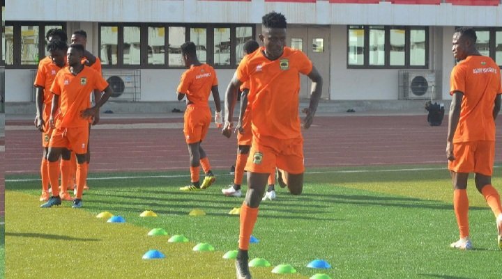 Photos: Asante Kotoko hold first Training Session In Nouakchott ahead of FC Nouadhibou clash