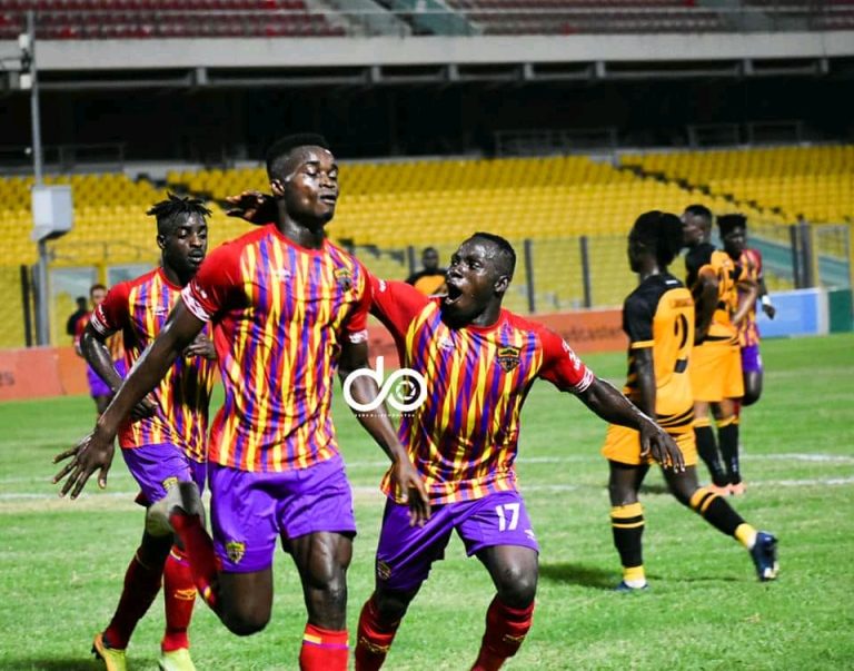 2020-21 GPL: Match Report: Kojo Obeng Jnr’s brace not enough to earn win for Hearts Of Oak as Ashgold snatch point
