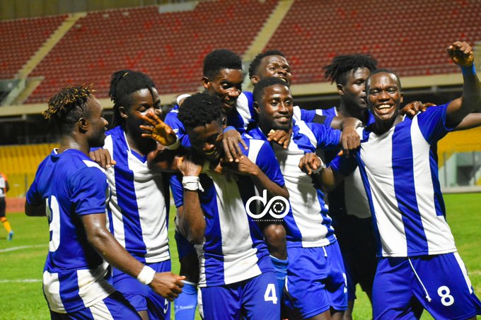 2020-21 GPL: VIDEO: Awako scores stunning free-kick as Olympics thrash Legon Cities