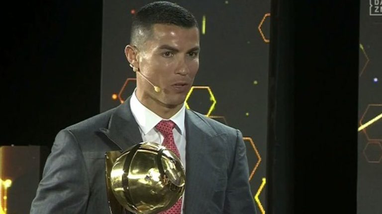 Cristiano Ronaldo named best player of the 21st century at Globe Soccer Awards