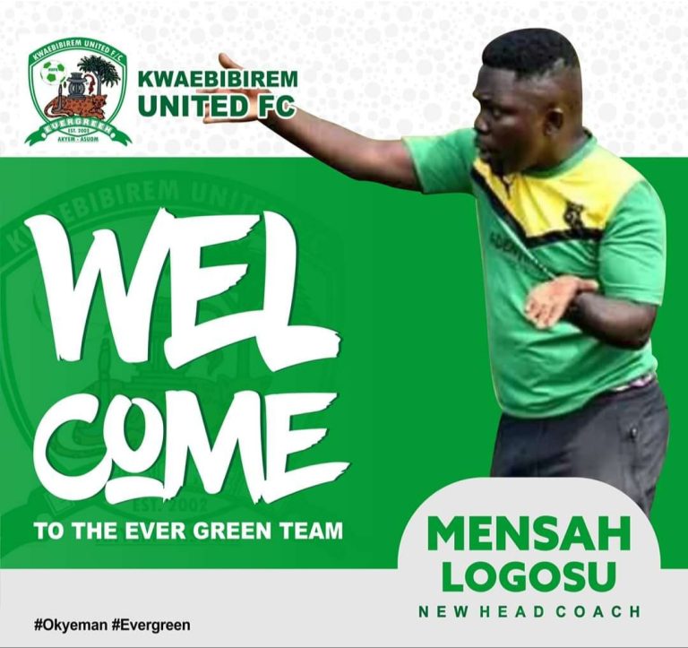 Kwaebibirem United appoint Mensah Logosu as new head coach
