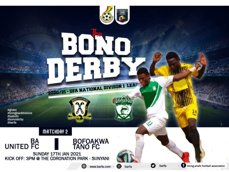 DOL: B.A United  vs Bofoakwa Tano clash headlines Zone One fixtures on Match-day two