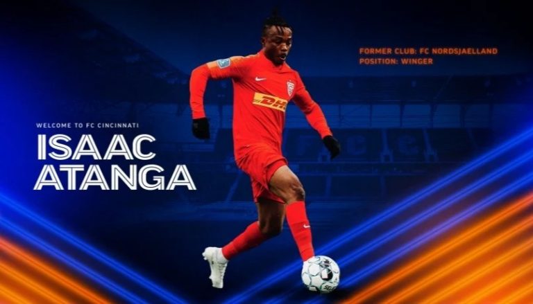 Ghanaian winger Isaac Atanga signs for MLS side Cincinnati from Nordsjaelland