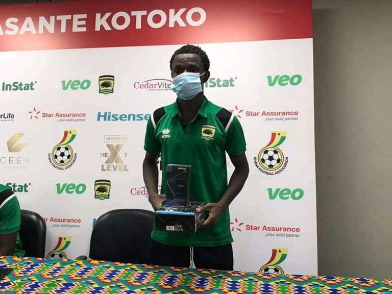 Ibrahim Imoro wins Man-of-the-Match Award in Kotoko win against King Faisal