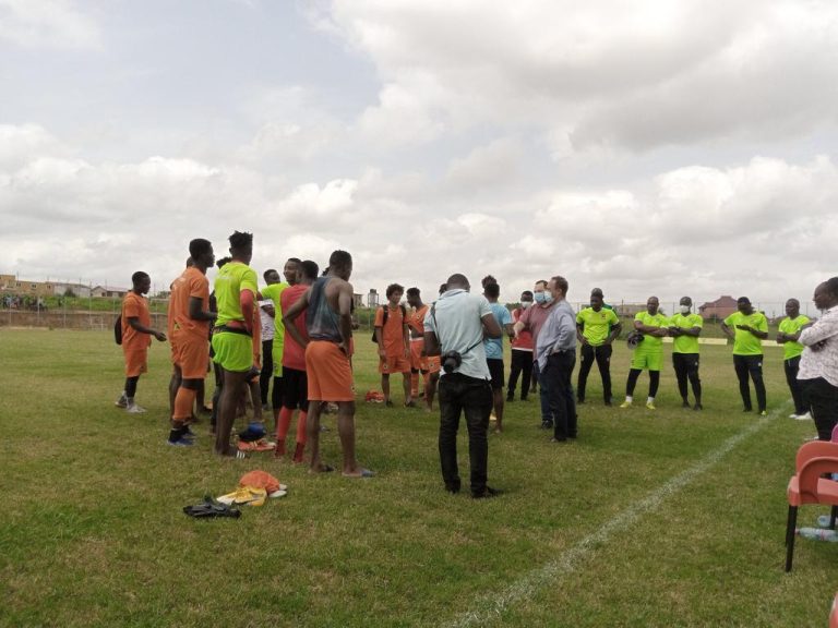 PHOTOS: Mariano Barreto, Bruno Miguel meet Kotoko players and Technical team