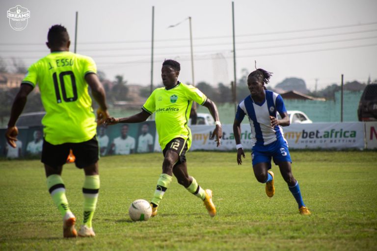 2020/21 GPL: Match Report: Great Olympics beat Dreams FC at Dawu to go second