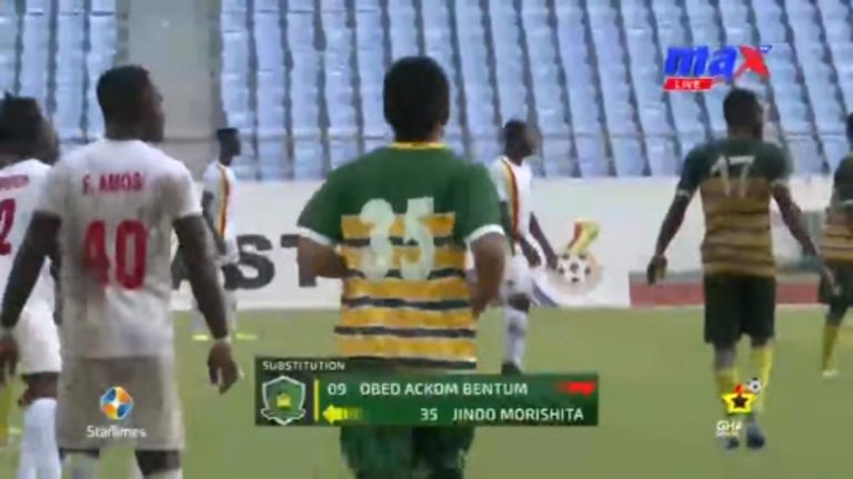 Japanese striker Jindo Morishita marks Ebusua Dwarfs debut in Ghana Premier League clash against Eleven Wonders