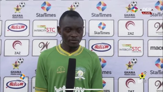 Aduana Stars’ Samuel Bio wins Man-of-the-match award in draw against Asante Kotoko