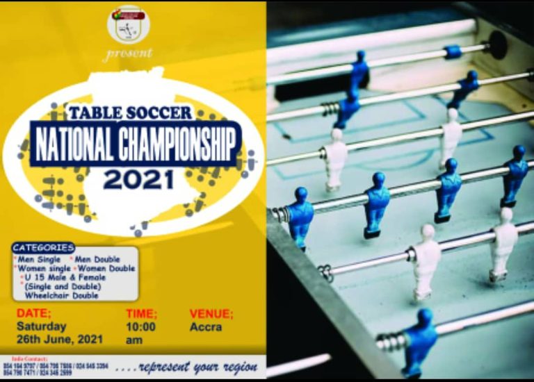 Accra to host 2021 National Table Soccer championship