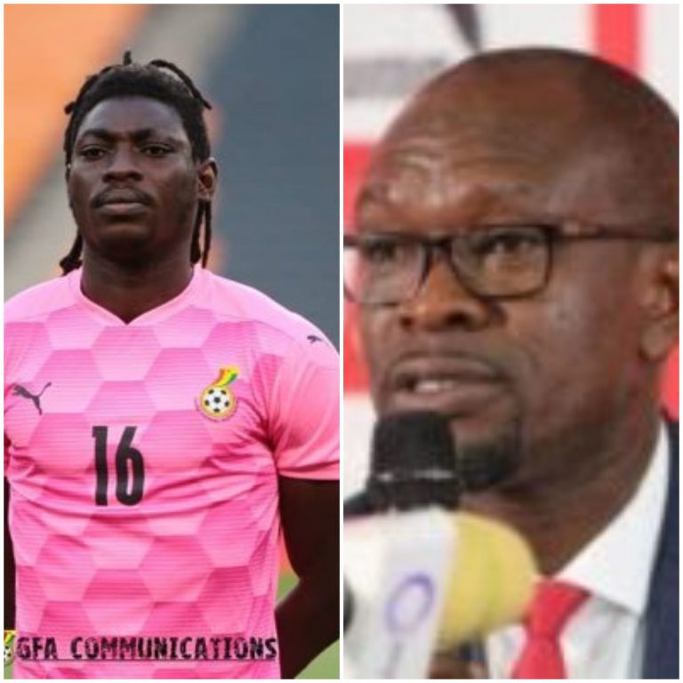 Akonnor reacts to Razak Abalora’s howler against Morocco