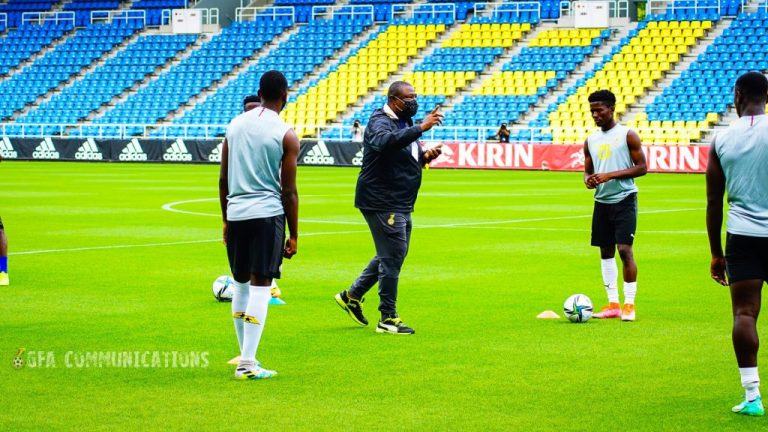 Black Meteors Head Coach Paa Kwasi Fabin Names Starting Eleven To Face Japan.