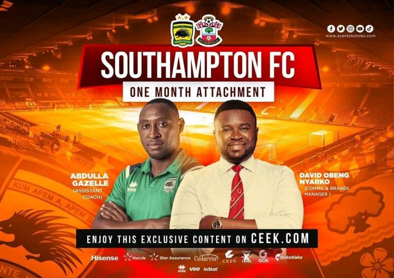 Kotoko’s Gazale, David Obeng leave for Southampton FC attachment