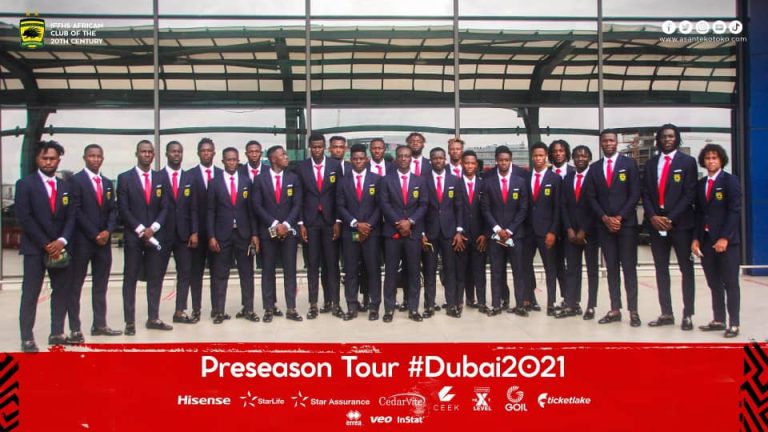 PICTURES: Asante Kotoko leave Accra for Dubai preseason tour