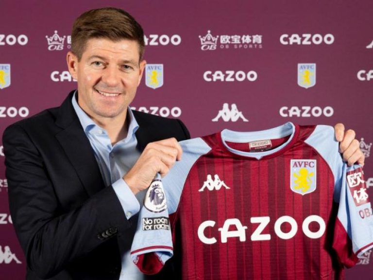Aston Villa appoint Steven Gerrard as new manager