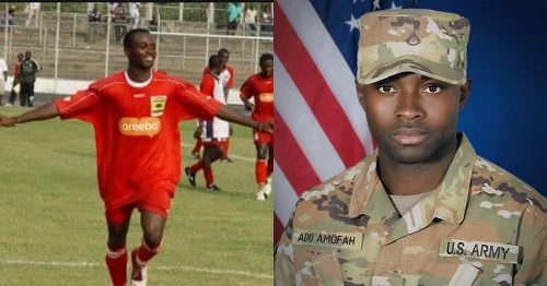 PICTURES: Former Asante Kotoko striker Mark Adu Amofah joins US Army