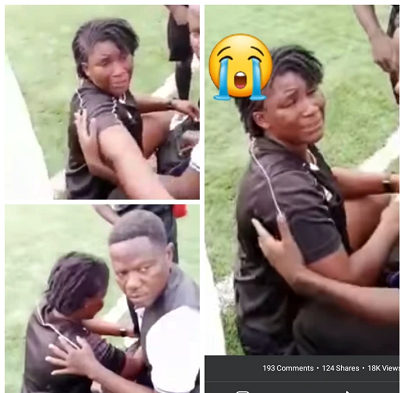 VIDEO: ‘Egg is cheap, I’ll let him suffer stroke – Assaulted Ghanaian female referee threatens to curse fan who slapped her