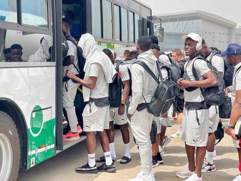 2022 FIFA WCQ: Black Stars arrive in Abuja for Nigeria make or break tie (+Photos)