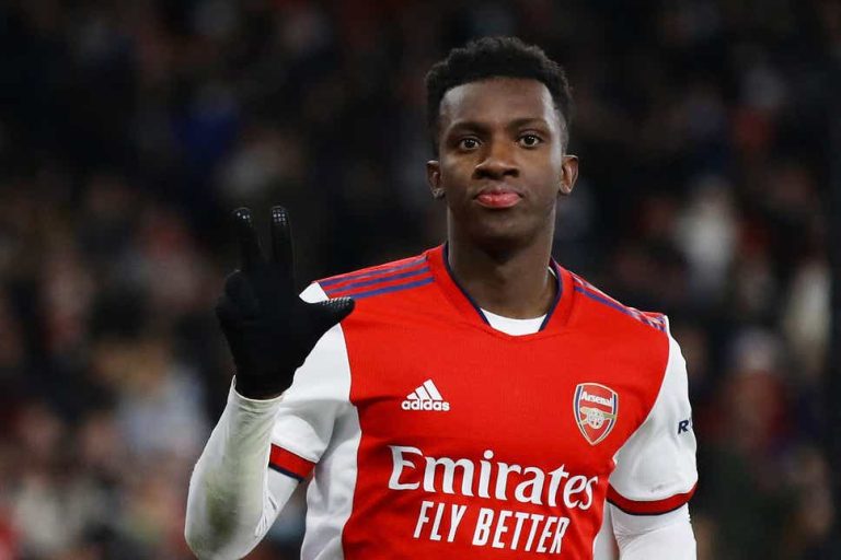 Black Stars target Eddie Nketiah bags first Premier League brace