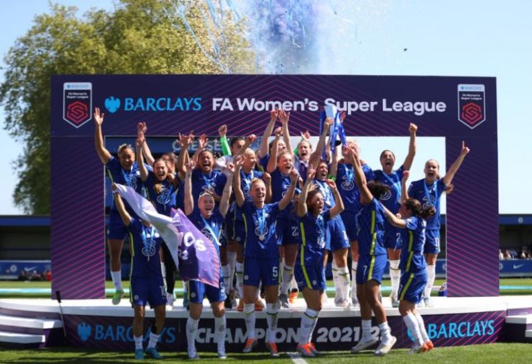 Chelsea beat Man United to clinch Women’s Super League title for third time in a row