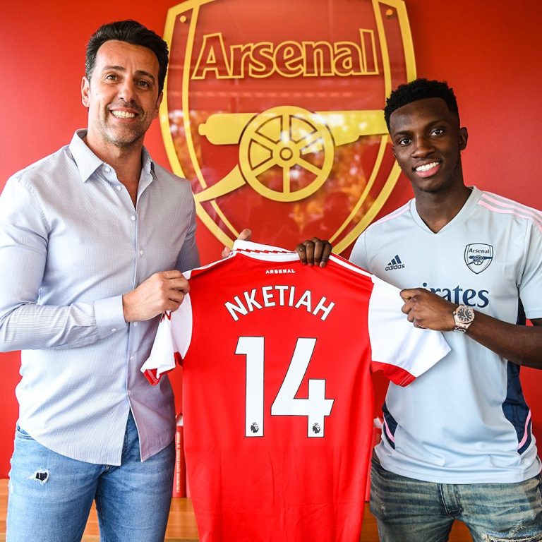 Ghana target Eddie Nketiah signs new long-term contract at Arsenal