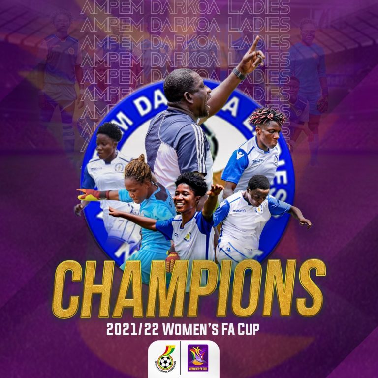 Ampem Darkoaa Ladies beat Hasaacas Ladies to clinch Women’s FA Cup title