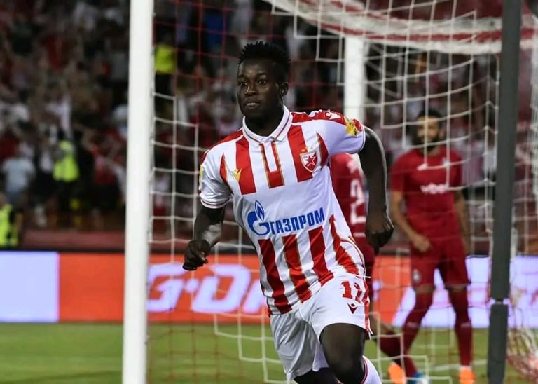 Ghana winger Osman Bukari bags hat-trick as Red Star Belgrade thrash Pyunik in UEFA Champions League qualifiers