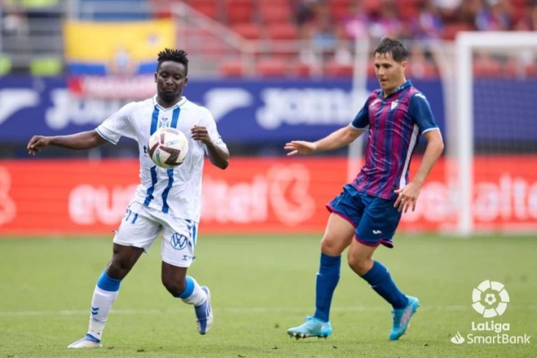 Ghanaian striker  Dauda Mohammed scores debut goal for Tenerife