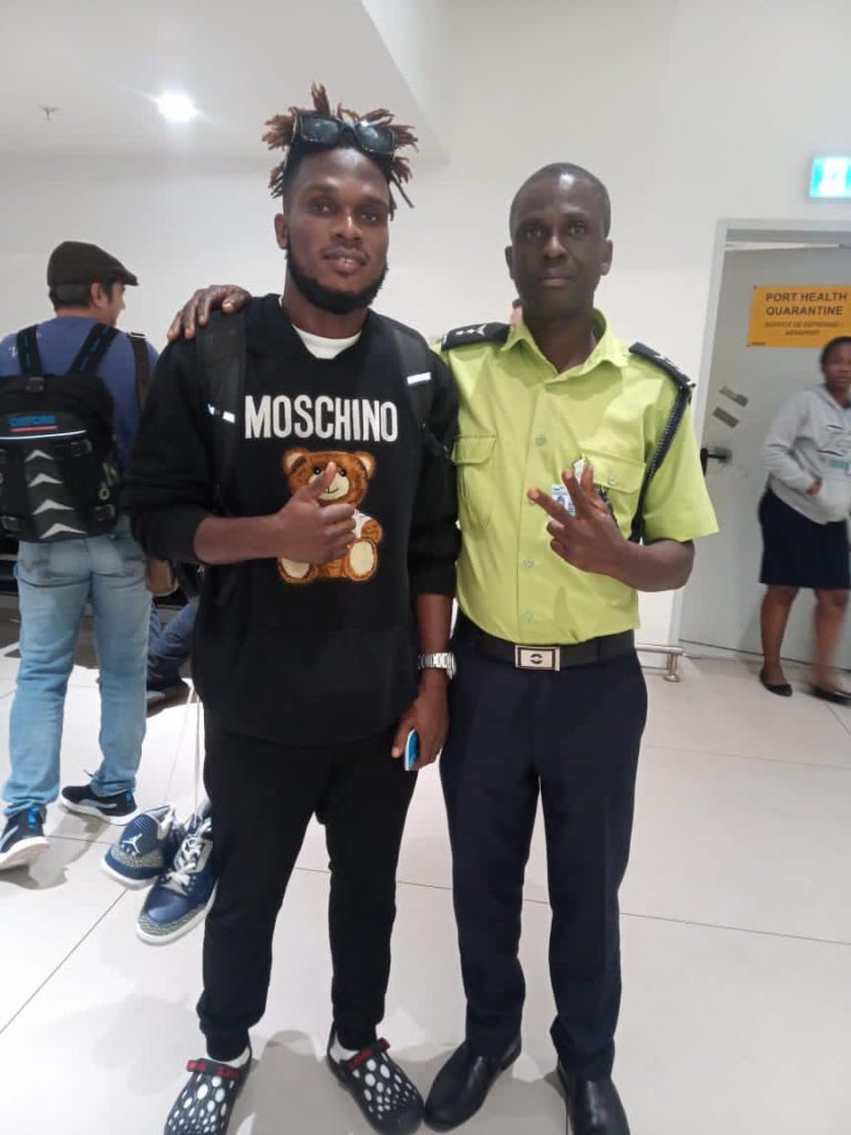 VIDEO: Steven Mukwala arrives in Ghana for Asante Kotoko medicals