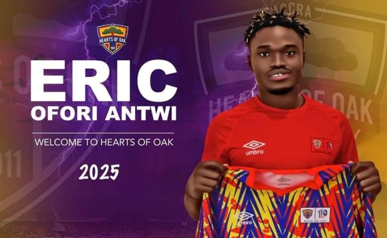 OFFICIAL: Hearts Of Oak announce the capture of Eric Ofori Antwi