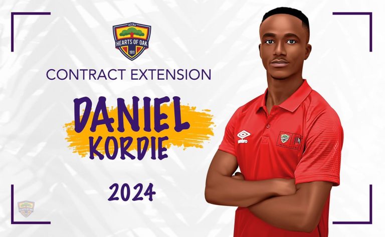 Hearts of Oak midfielder Daniel Kordie signs contract extension