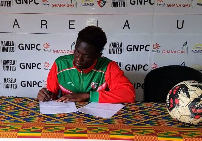 Kotoko’s Evans Adomako officially joins Karela United