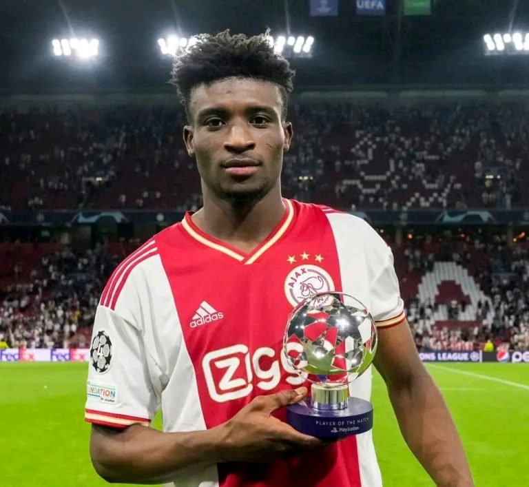 Mohammed Kudus named man of the match in Ajax’s big win over Rangers in Champions League