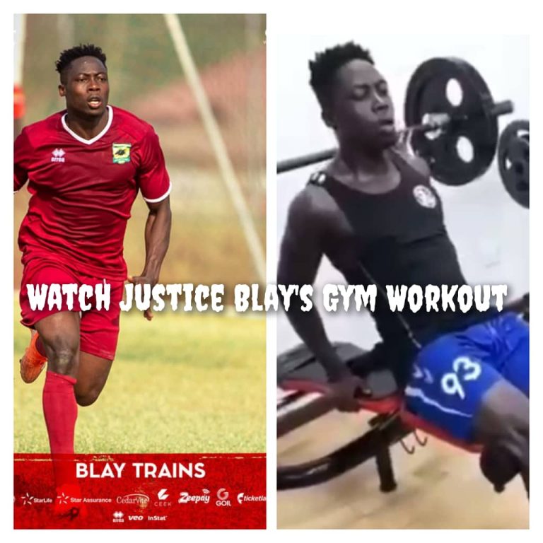 VIDEO: Asante Kotoko midfielder Justice Blay starts gym work