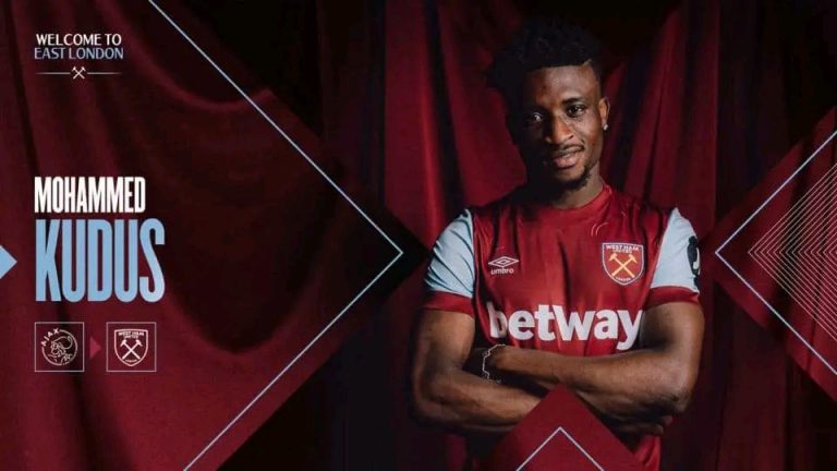 West Ham United unveil new signing Mohammed Kudus