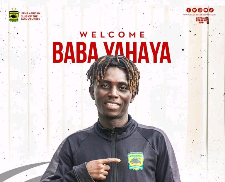 Asante Kotoko officially announce Baba Yahaya signing