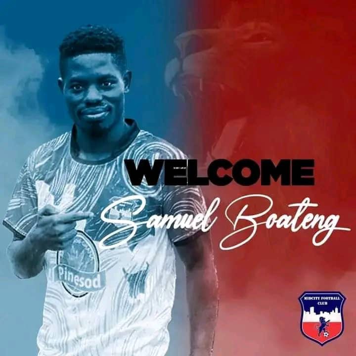 Released Kotoko striker Samuel Boateng joins lower-tier side Mid City FC